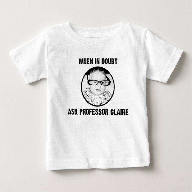 der Professor ist in Baby T-shirt (Vorderseite)
