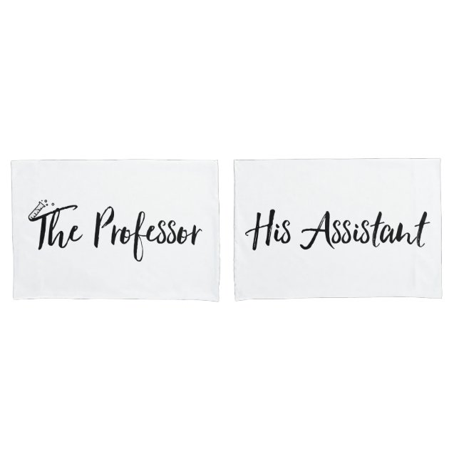 "Der Professor und sein Assistent" Kissenbezug (Vorderseite-Set)