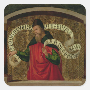 Der Prophet Amos, 1535 Quadratischer Aufkleber