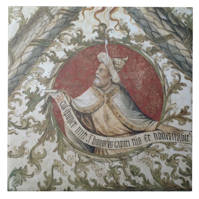 Der Prophet Baruch, vom Loggia d'Annunciazion Fliese (Vorderseite)