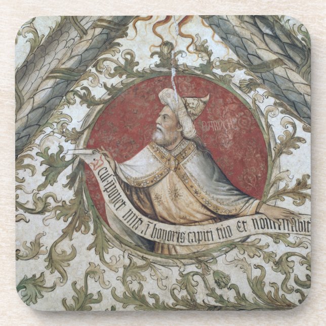 Der Prophet Baruch, vom Loggia d'Annunciazion Getränkeuntersetzer (Vorderseite)