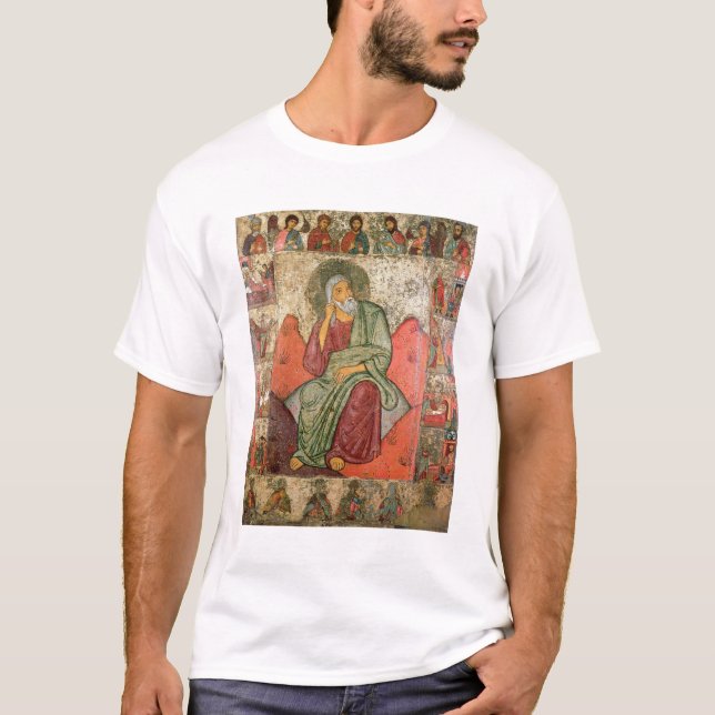 Der Prophet Elija, Pskov-Schule (Platte) T-Shirt (Vorderseite)