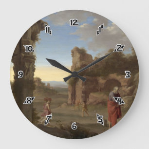 Der Prophet Elija und die Witwe Zarephath Große Wanduhr