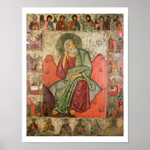 Der Prophet Elijah, Pskow-Schule (Panel) Poster