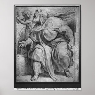 Der Prophet Ezekiel nach Michangelo Buonarroti Poster