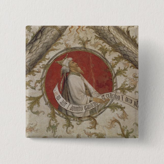 Der Prophet Habakkuk, vom Loggia d'Annunciazi Button (Vorderseite)