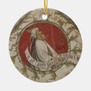 Der Prophet Habakkuk, vom Loggia d'Annunciazi Keramik Ornament
