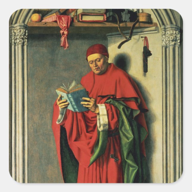 Der Prophet Jeremiah, 1443-45 Quadratischer Aufkleber (Vorderseite)