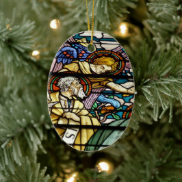 Der Prophet Jesaja in festem Glas Keramik Ornament