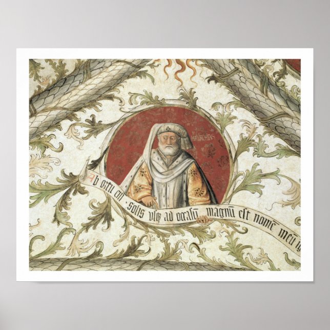 Der Prophet Malachi von der Loggia d'Annunciazio Poster (Vorne)