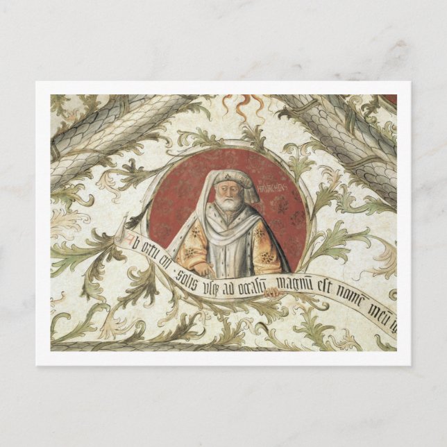 Der Prophet Malachi von der Loggia d'Annunciazio Postkarte (Vorderseite)