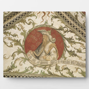 Der Prophet Micha von der Loggia d'Annunciazione Fotoplatte