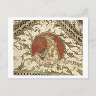 Der Prophet Micha von der Loggia d'Annunciazione Postkarte