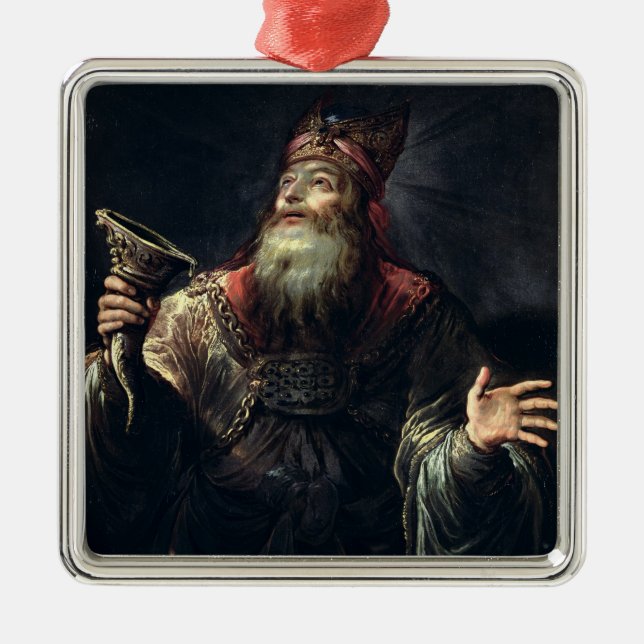 Der Prophet Samuel Silbernes Ornament (Vorne)