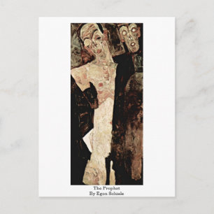 Der Prophet von Egon Schiele Postkarte