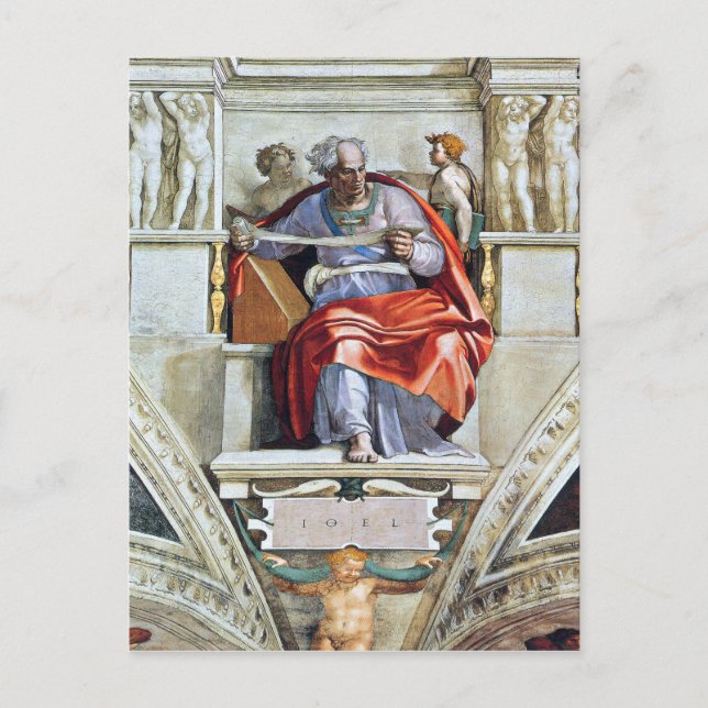 Der Prophet von Michelangelo Unterberger Postkarte (Vorderseite)