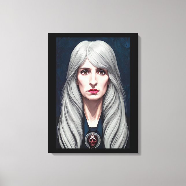 Der Protector Elder Hexe Fantasy Art Malerei Leinwanddruck (Vorderseite)