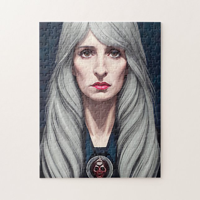 Der Protector Elder Hexe Fantasy Art Malerei Puzzle (Vertikal)