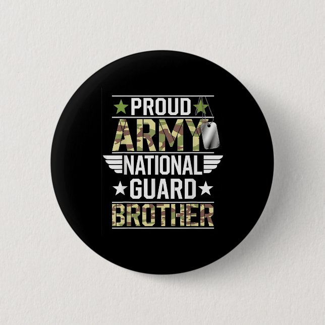 Der Proud Army National Guard Brother Veterans Day Button (Vorderseite)