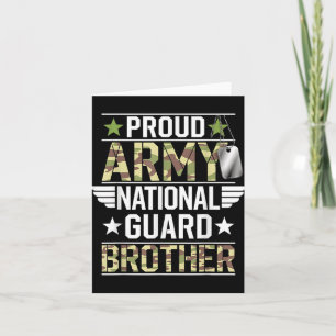Der Proud Army National Guard Brother Veterans Day Karte