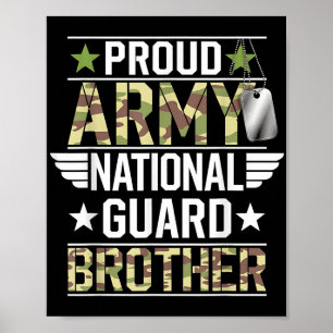 Der Proud Army National Guard Brother Veterans Day Poster