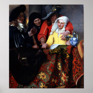 Der Prozess von Johannes Vermeer Poster