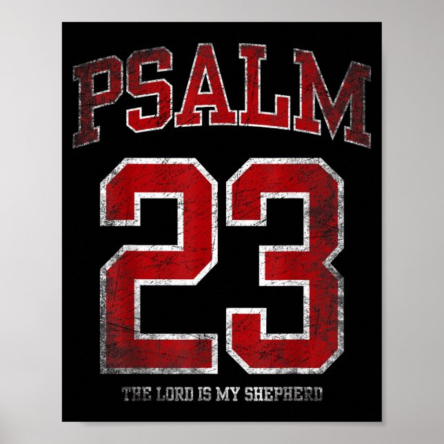 Der Psalm 23 Jersey Lord Shepherd Poster (Vorne)