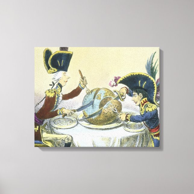 Der Pudding in Gefahr, 1805 Leinwanddruck (Vorderseite)