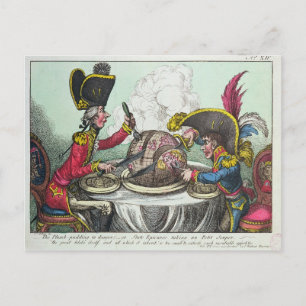 Der Pudding in Gefahr, 1805 Postkarte