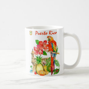 Der Puerto-Rico-Papageien-Becher Kaffeetasse