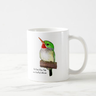 Der puertorikanische Tody oder die Kaffee-Tasse Tasse