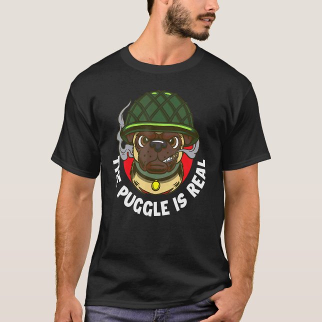Der Puggle ist echt T-Shirt (Vorderseite)
