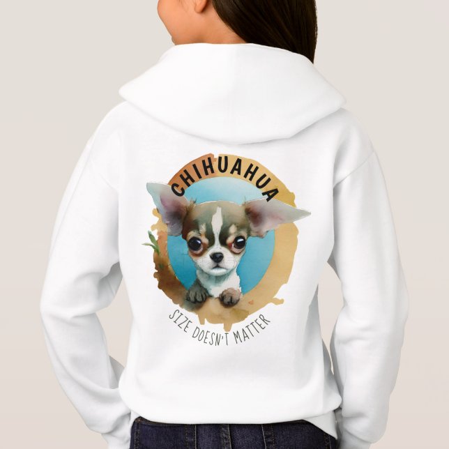 Der Pullover-Hoodie der Chihuahua-Hündin Hoodie (Rückseite)