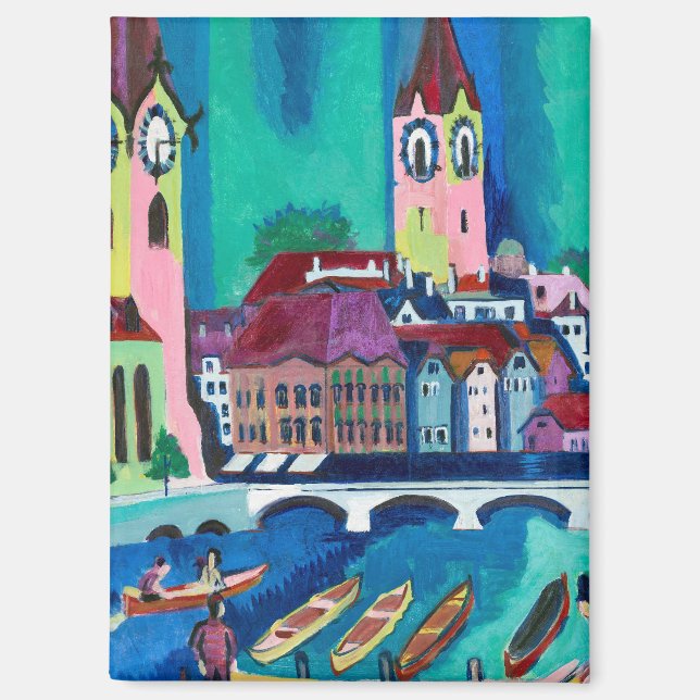 Der Puls der Stadt, Ernst Ludwig Kirchner Zürich Magnet (Vorderseite)