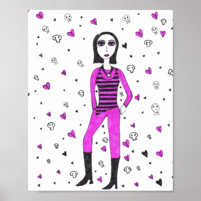 Der Punk Chick Poster (Vorne)