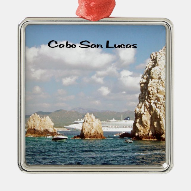 Der Punkt bei Cabo San Lucas Silbernes Ornament (Vorne)