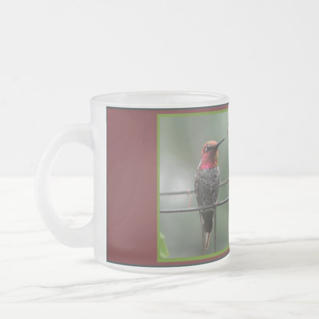 Der Punkt-Summenvogel-Tasse 1 der Liebe Mattglastasse (Links)