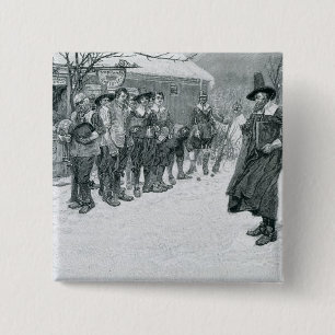 Der Puritaner-Gouverneur Button
