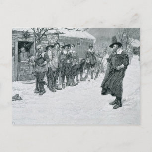 Der puritanische Gouverneur Postkarte