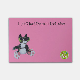 Der Purrfect Posten-it® merkt 4 x 3 Post-it Klebezettel