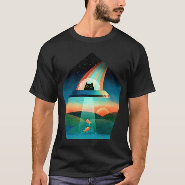 Der purrfecte Alien lustig T-Shirt (Vorderseite)