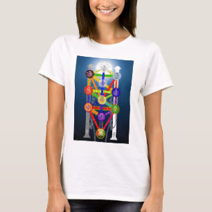 Der Qabalistic Baum des Leben-Struktur-Diagramms T-Shirt