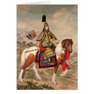 Der Qianlong Kaiser in der zeremoniellen Rüstung
