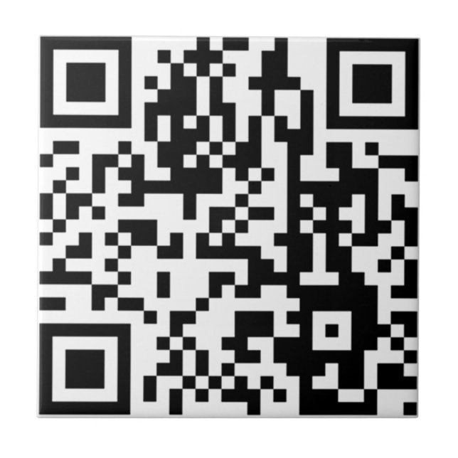 Der QR Code Fliese (Vorderseite)