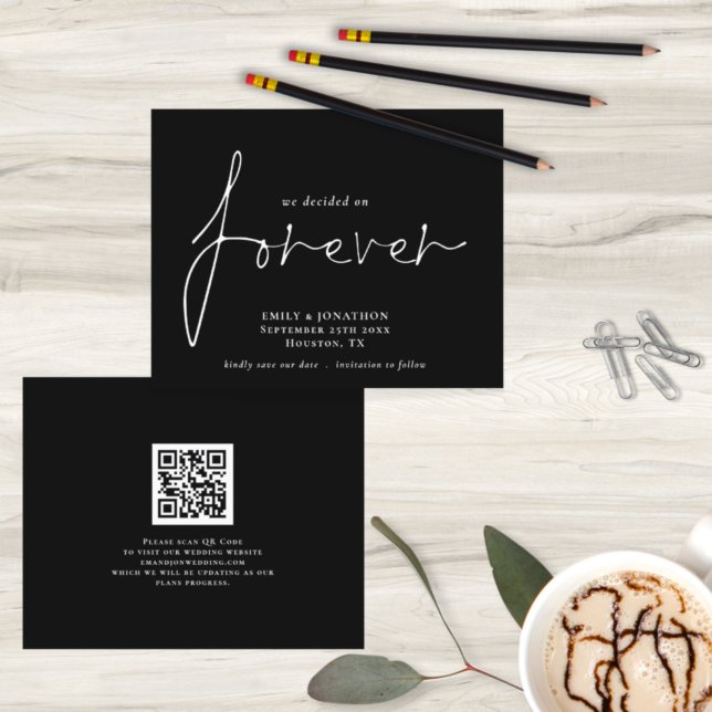 Der QR-Kodex wurde Save the Date für immer schwarz (Von Creator hochgeladen)