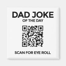 Der QR-Vater-Witz-Magnet