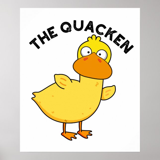 Der Quacken Funny Duck Pub Poster (Vorne)
