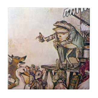 Der Quaken-Frosch Fliese