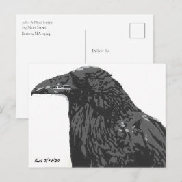 Der Rabe Postkarte