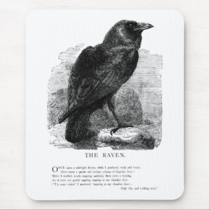 Der Rabe von Edgar Allan Poe Mousepad